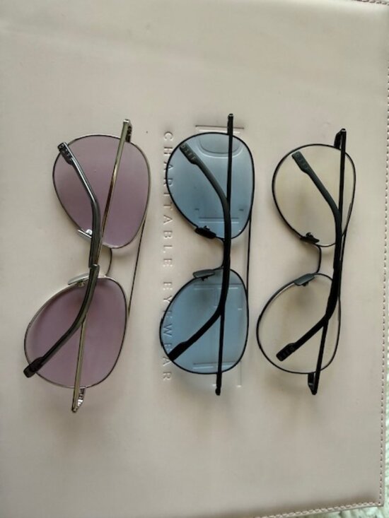 diff eyewear karter bluelight new lot of 3 aviators main image 4